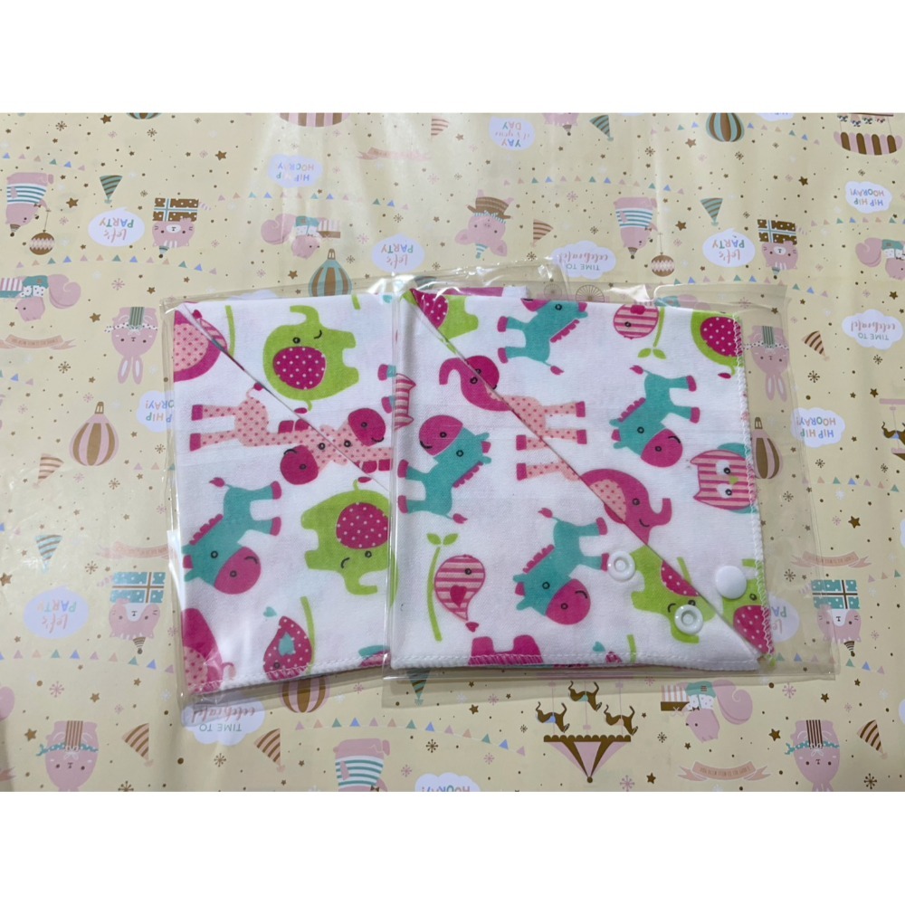 彩色純棉三角口水巾/三角巾/雙按扣嬰兒圍兜-規格圖11