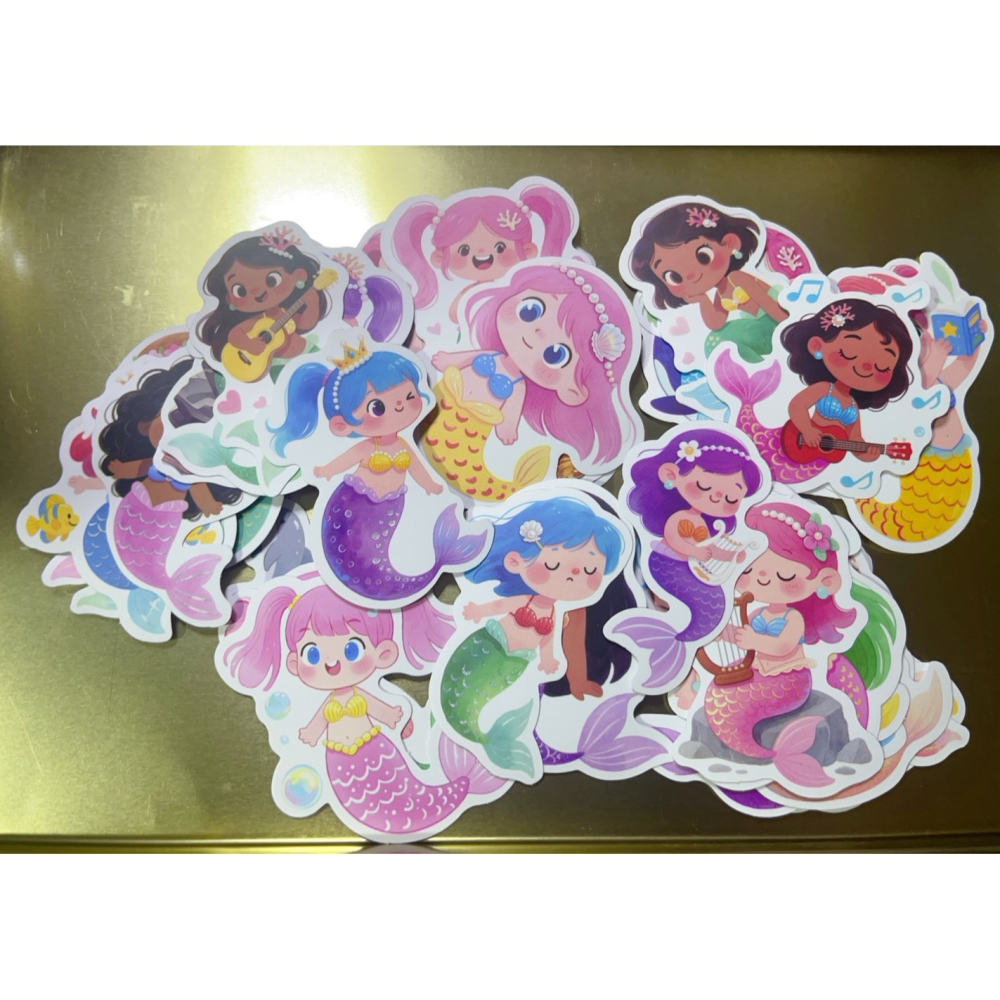 【40張】可愛 防水貼紙 本本手帳塗鴉裝飾 生日禮物 聖誕節交換禮-細節圖2