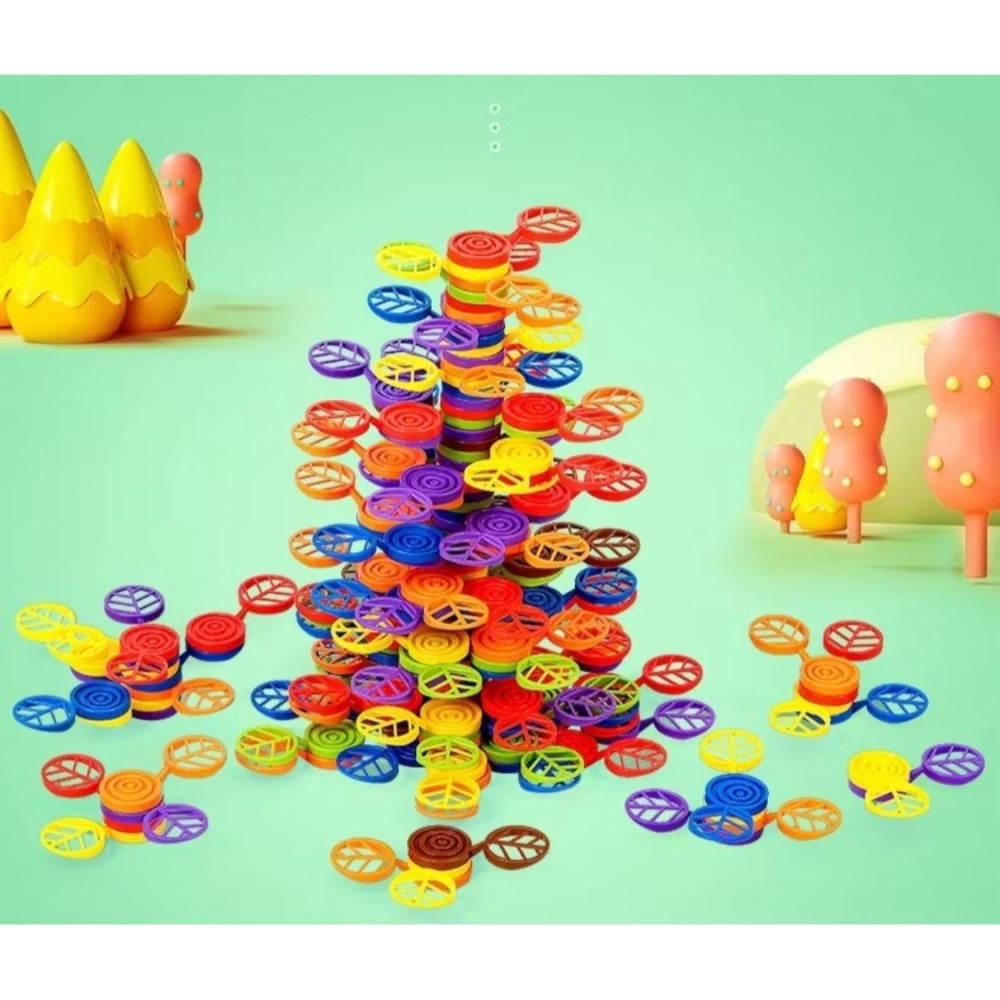 兒童平衡玩具親子疊疊樂  60片  袋裝    PS 會隨附一個外盒方便收納-細節圖3