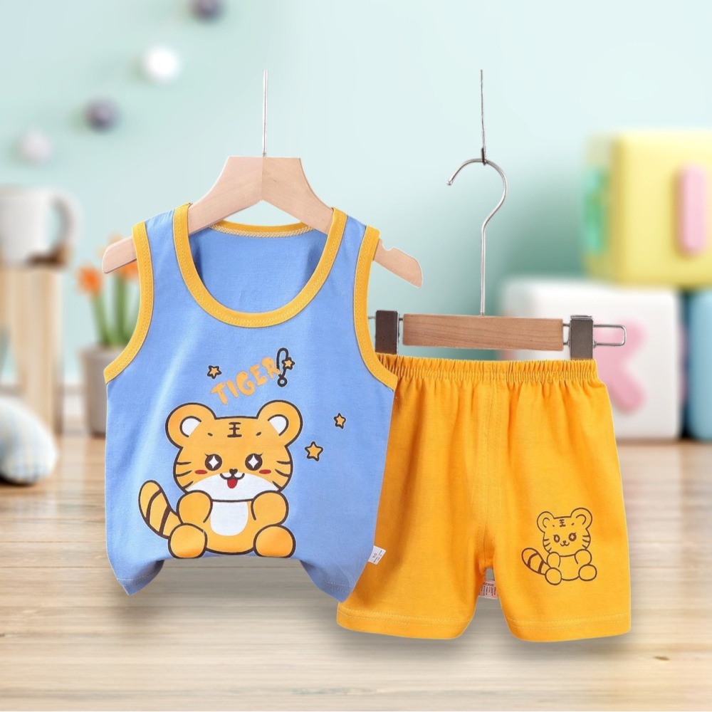 男童夏天無袖套裝  ( 上衣+褲子 ) 組-細節圖8