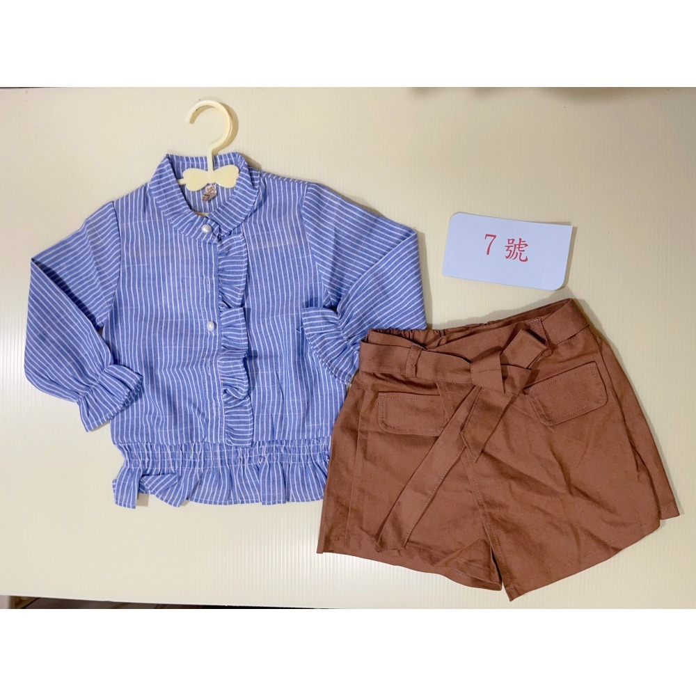 甜美可愛風 兩件式 套裝   ( 上衣+褲裙 )-細節圖2