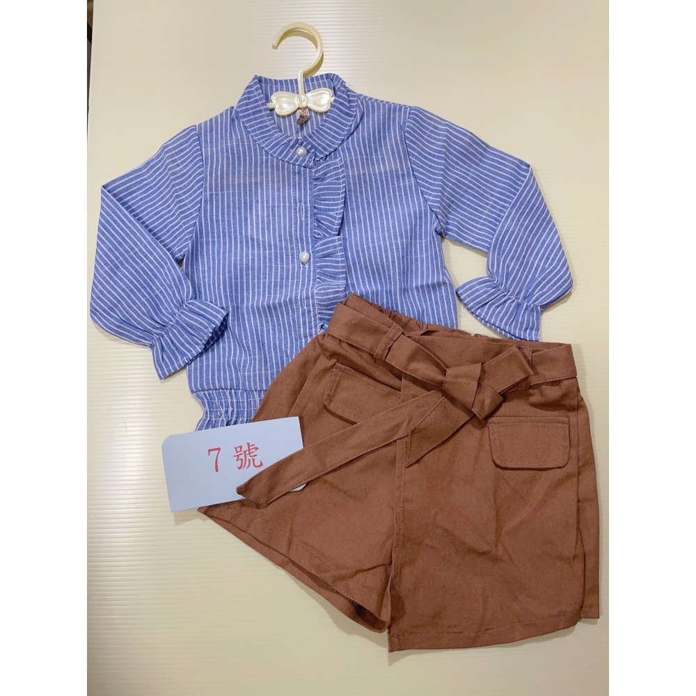 甜美可愛風 兩件式 套裝   ( 上衣+褲裙 )-細節圖3