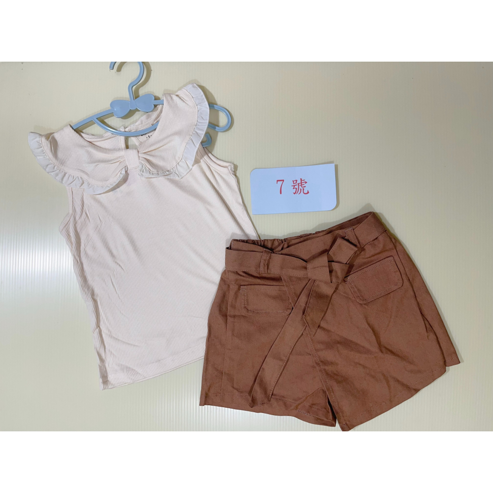 甜美可愛風 兩件式 套裝 （上衣+褲裙）-細節圖2