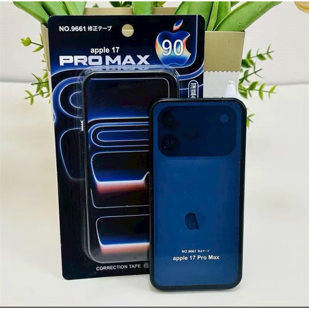 炫酷蘋果17修正帶創意造型手機款     長 13.6   寬 6.8-規格圖5