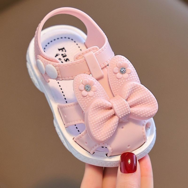 女寶寶涼鞋 軟底嬰兒學布鞋  蝴蝶款-細節圖5