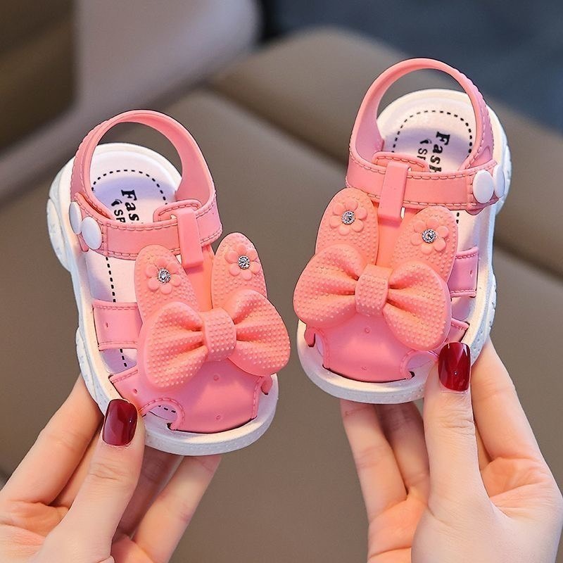 女寶寶涼鞋 軟底嬰兒學布鞋  蝴蝶款-細節圖6