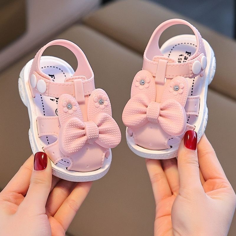 女寶寶涼鞋 軟底嬰兒學布鞋  蝴蝶款-細節圖7