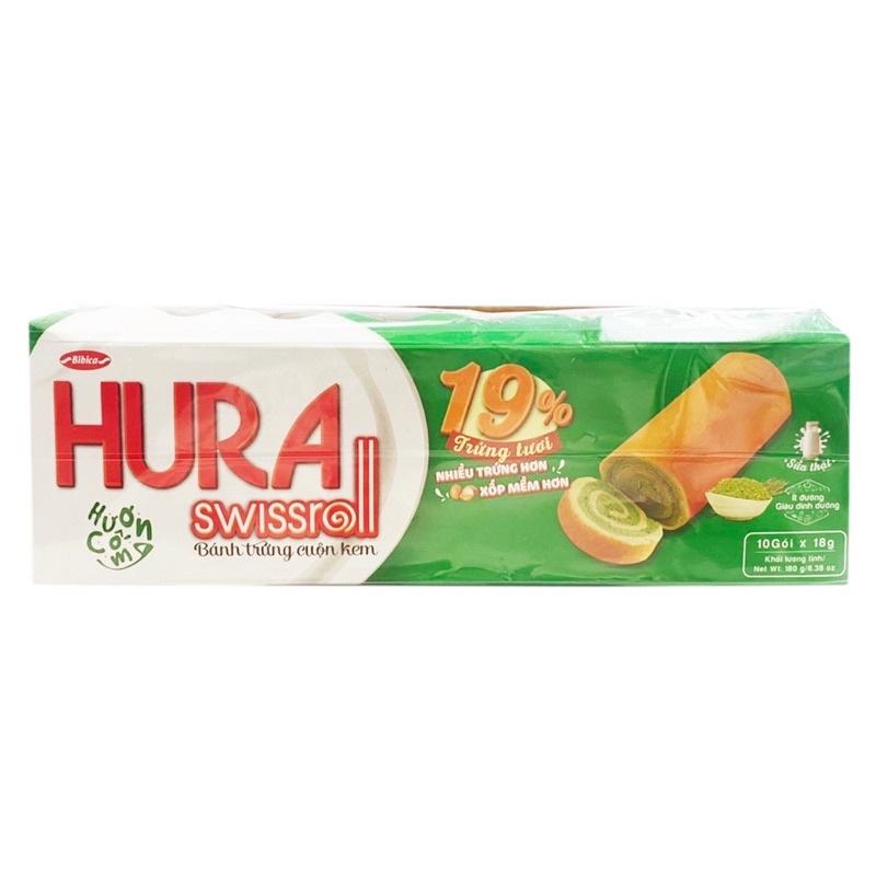 【快速出貨】HURA 香蘭蛋糕 180g 10入裝 香蘭糕餅 點心 蛋糕 香蘭 越南 美食 進口 東南亞 特價 現貨-細節圖2