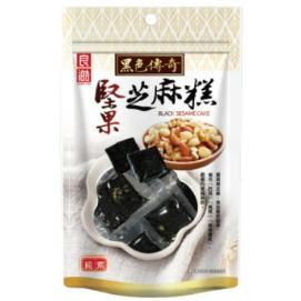 【甩甩妹小舖】現貨 良澔 堅果黑芝麻糕 155g 全素-細節圖2