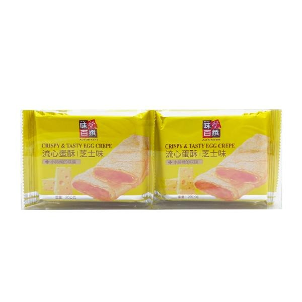 【快速出貨】現貨 流心蛋酥 芝士味 200g 10小包 起司 蛋奶素-細節圖2
