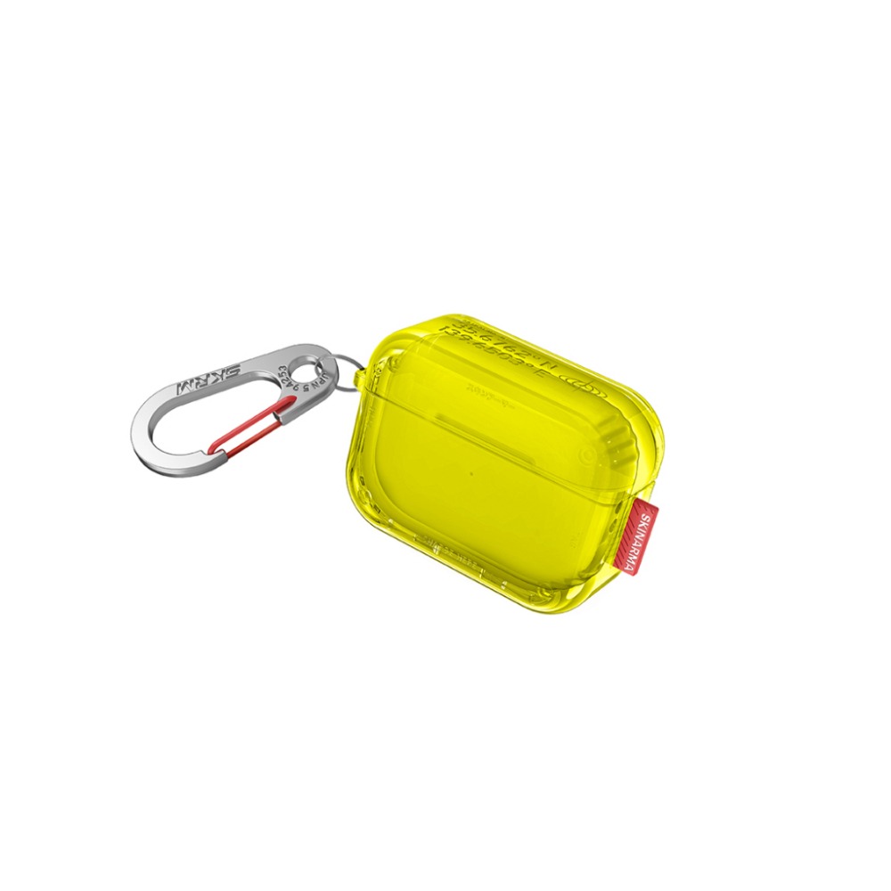 SKINARMA Saido 螢光冰塊防摔保護殼(附掛鉤) AirPods Pro 2-現貨-細節圖2