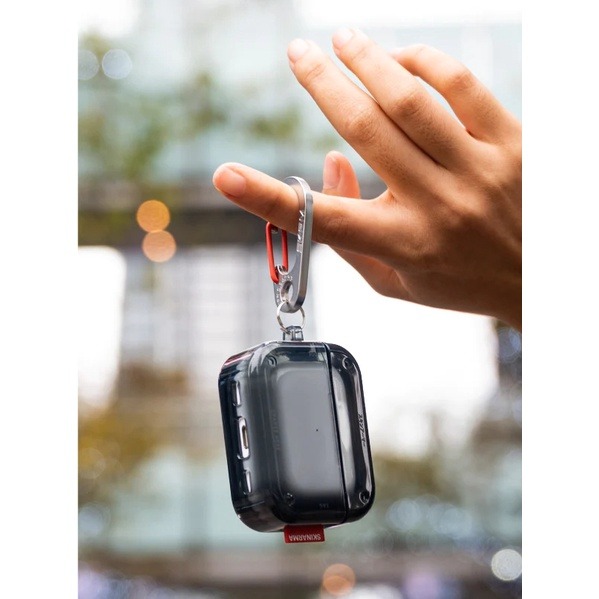 SKINARMA Saido 螢光冰塊防摔保護殼(附掛鉤) AirPods Pro 2-現貨-細節圖8