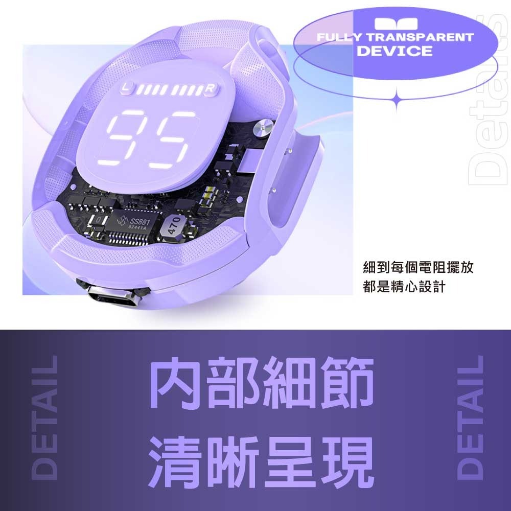 ACEFAST Crystal T8 小晶彩真無線藍牙耳機-台灣原廠公司貨-細節圖5