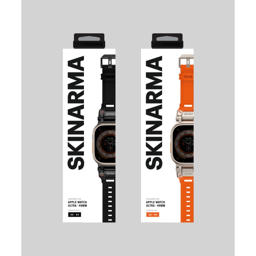 SKINARMA Titon Ultra Apple Watch 不鏽鋼矽膠錶帶 44/45/49mm 共用款-細節圖2