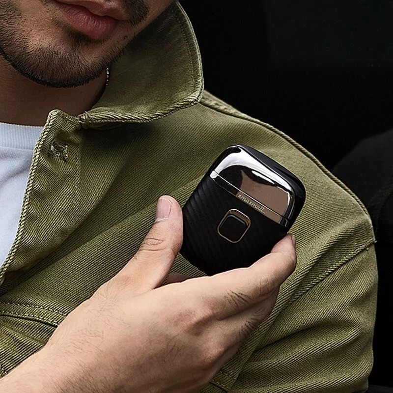 SMASMALL 昔馬 電動刮鬍刀 父親節禮物 IPX7防水等級 充電式刮鬍刀 可水洗 現貨免運-細節圖3