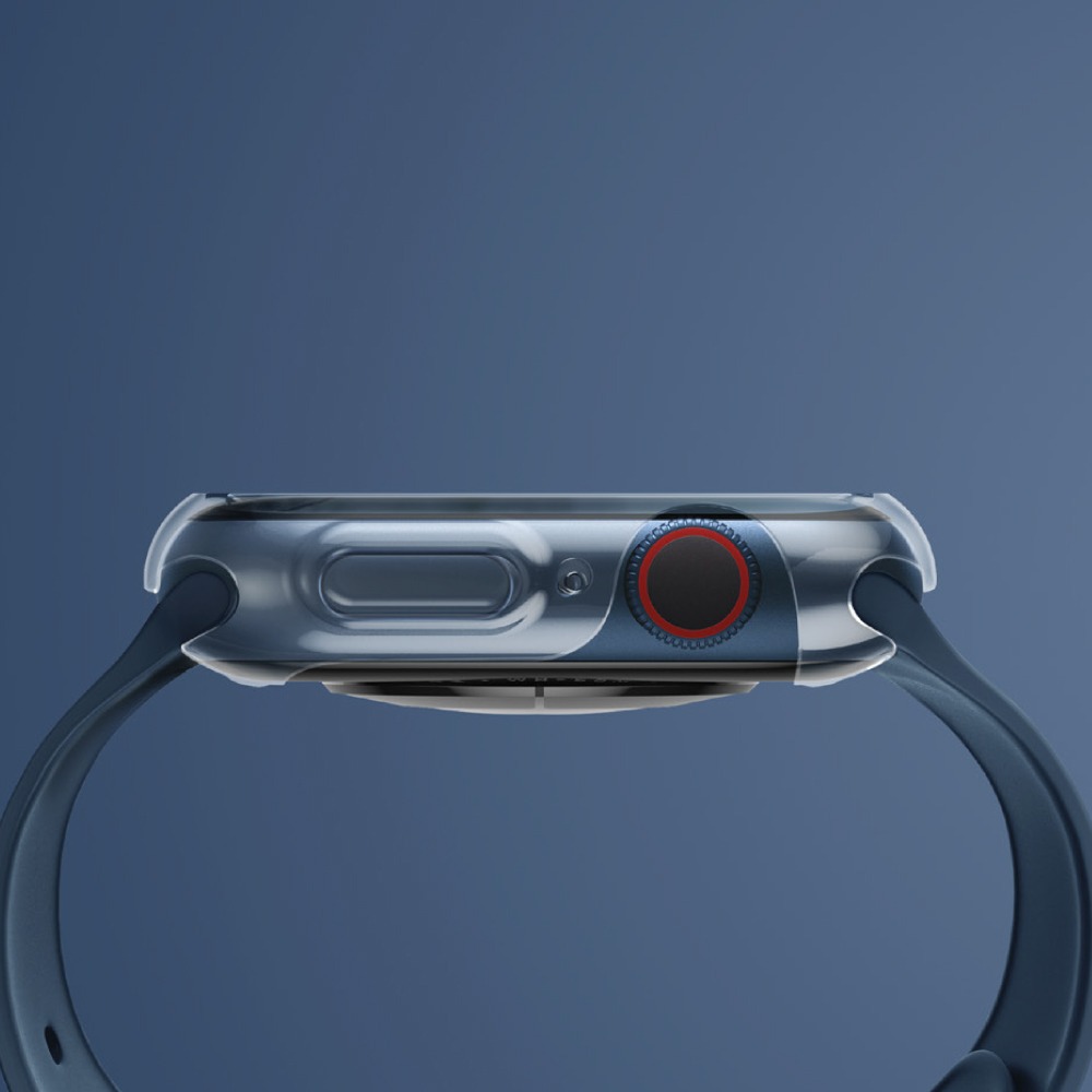 UNIQ Glase 輕薄透明防撞保護框 41／45 mm（2入 透明＋透黑）for Apple Watch-細節圖5