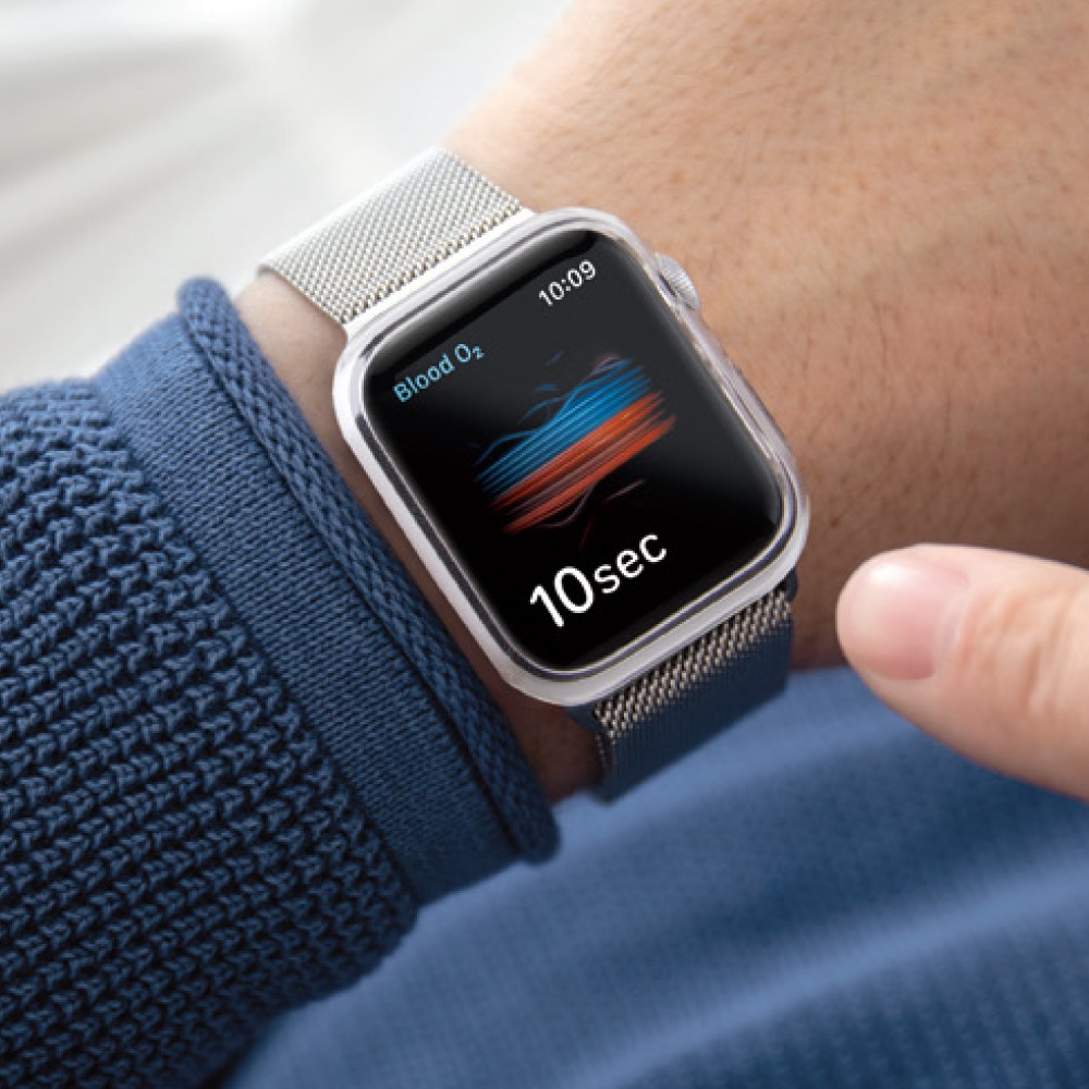 UNIQ Glase 輕薄透明防撞保護框 41／45 mm（2入 透明＋透黑）for Apple Watch-細節圖7