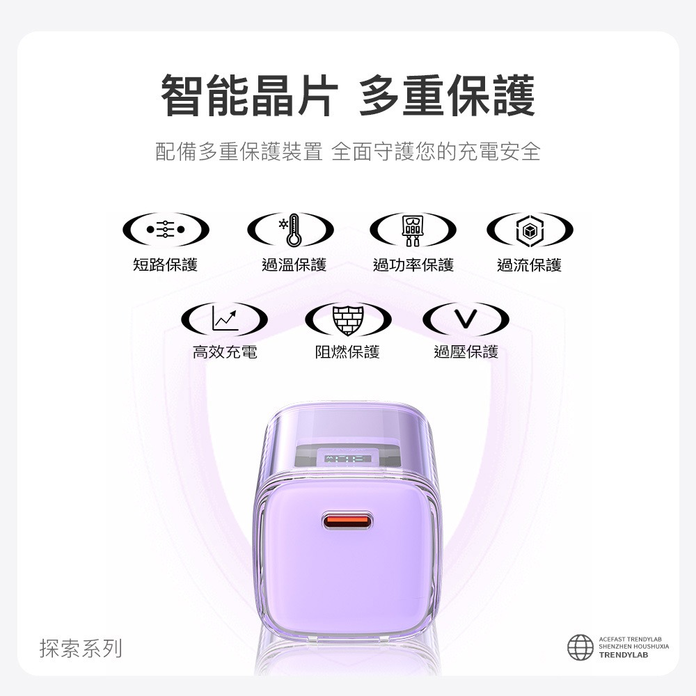 ACEFAST 探索系列 A55(1C)PD30W/A47(2C+1A)PD65W 氮化鎵數顯電源供應器-現貨-細節圖11