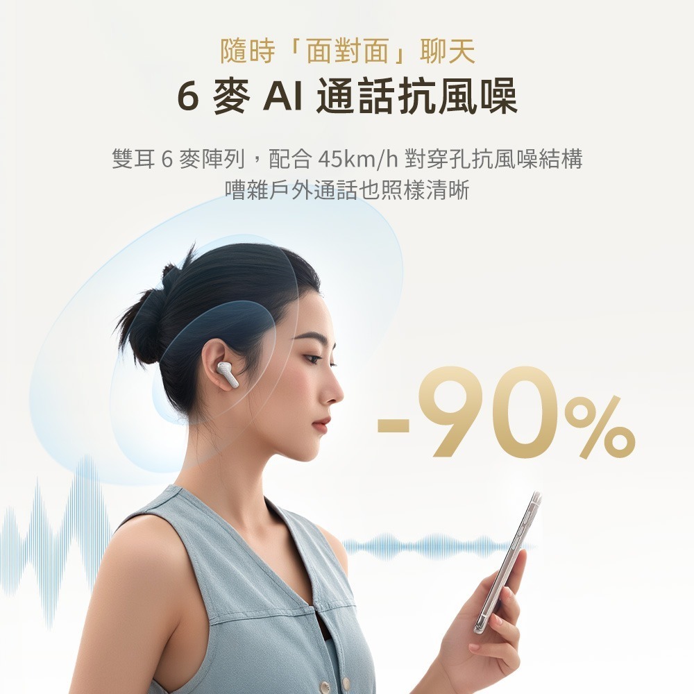 QCY Buds ANC（HT15）主動降噪真無線藍牙耳機 降噪耳機 藍牙5.4 原廠公司貨-細節圖4