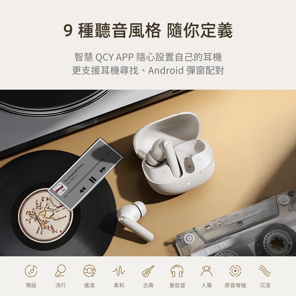 QCY Buds ANC（HT15）主動降噪真無線藍牙耳機 降噪耳機 藍牙5.4 原廠公司貨-細節圖9