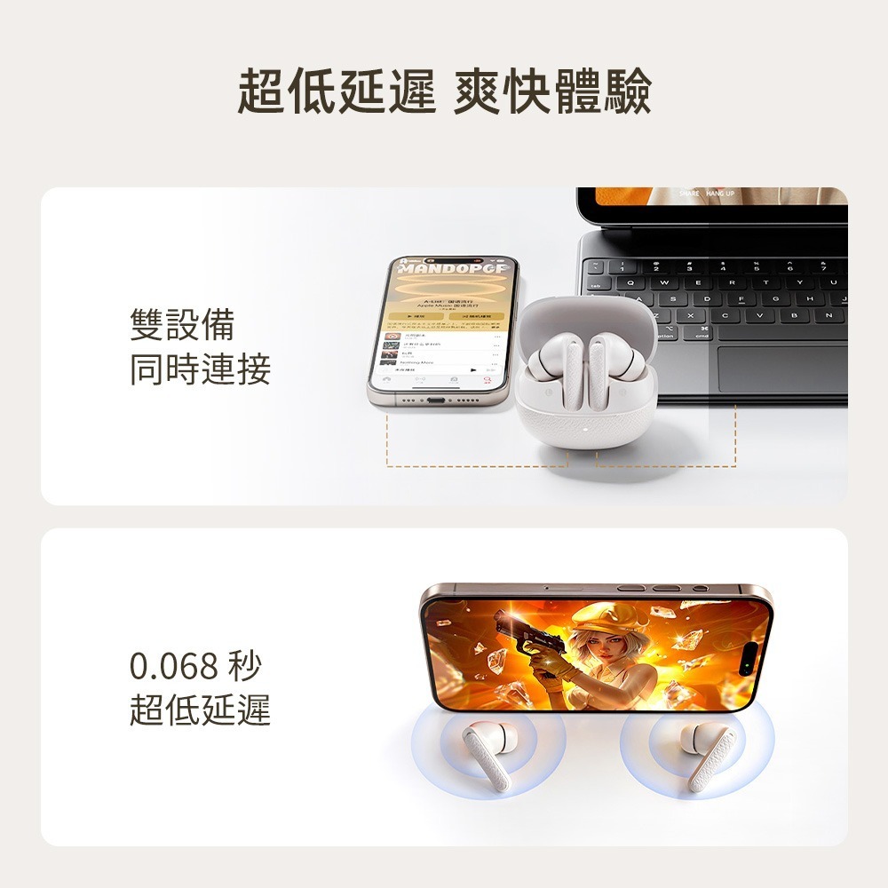 QCY Buds ANC（HT15）主動降噪真無線藍牙耳機 降噪耳機 藍牙5.4 原廠公司貨-細節圖10