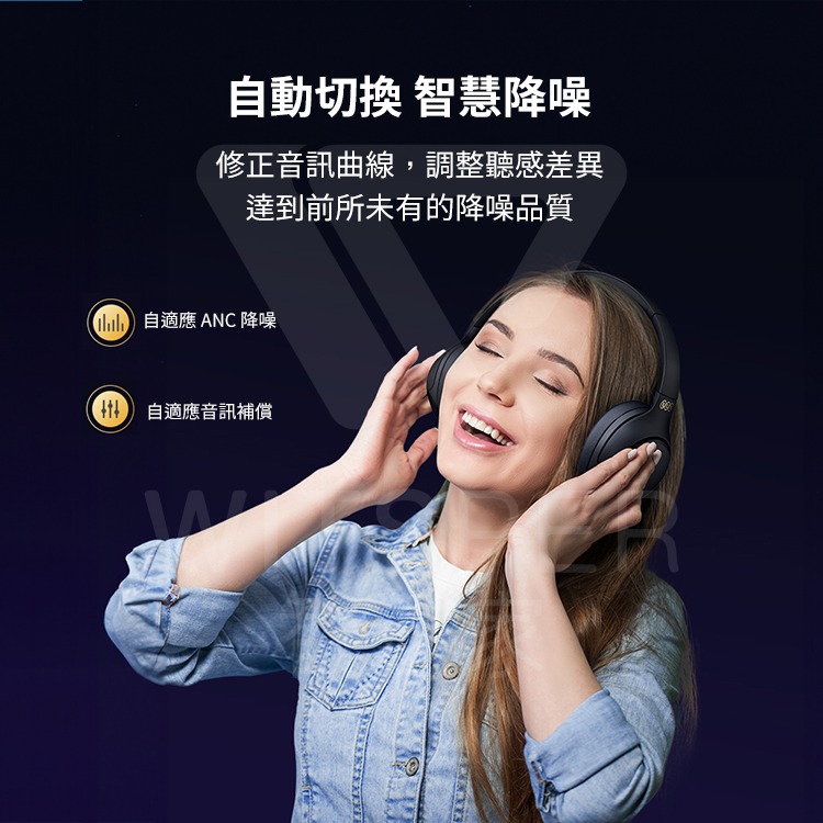【QCY 】H3 降噪藍牙耳罩式耳機 Hi-Res Audio金標認證 台灣官方保固 公司貨-現貨免運-細節圖4