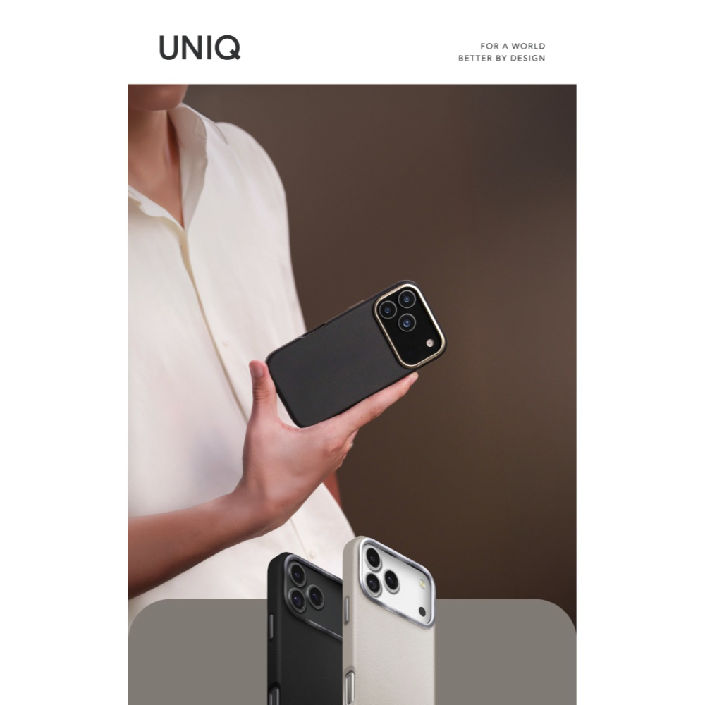 送手腕繩【 iPhone 17Pro/promax】UNIQ Lyden Magclick 耐刮皮革磁吸手機殼-細節圖2