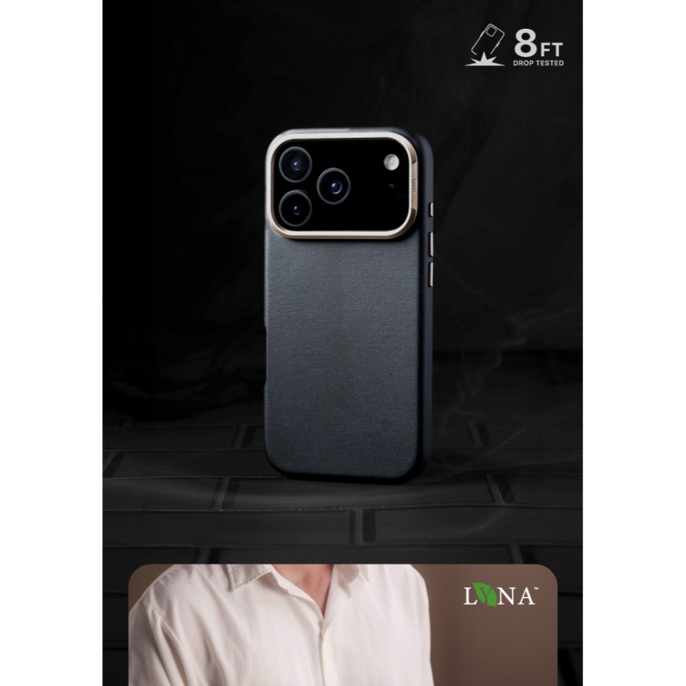 送手腕繩【 iPhone 17Pro/promax】UNIQ Lyden Magclick 耐刮皮革磁吸手機殼-細節圖6