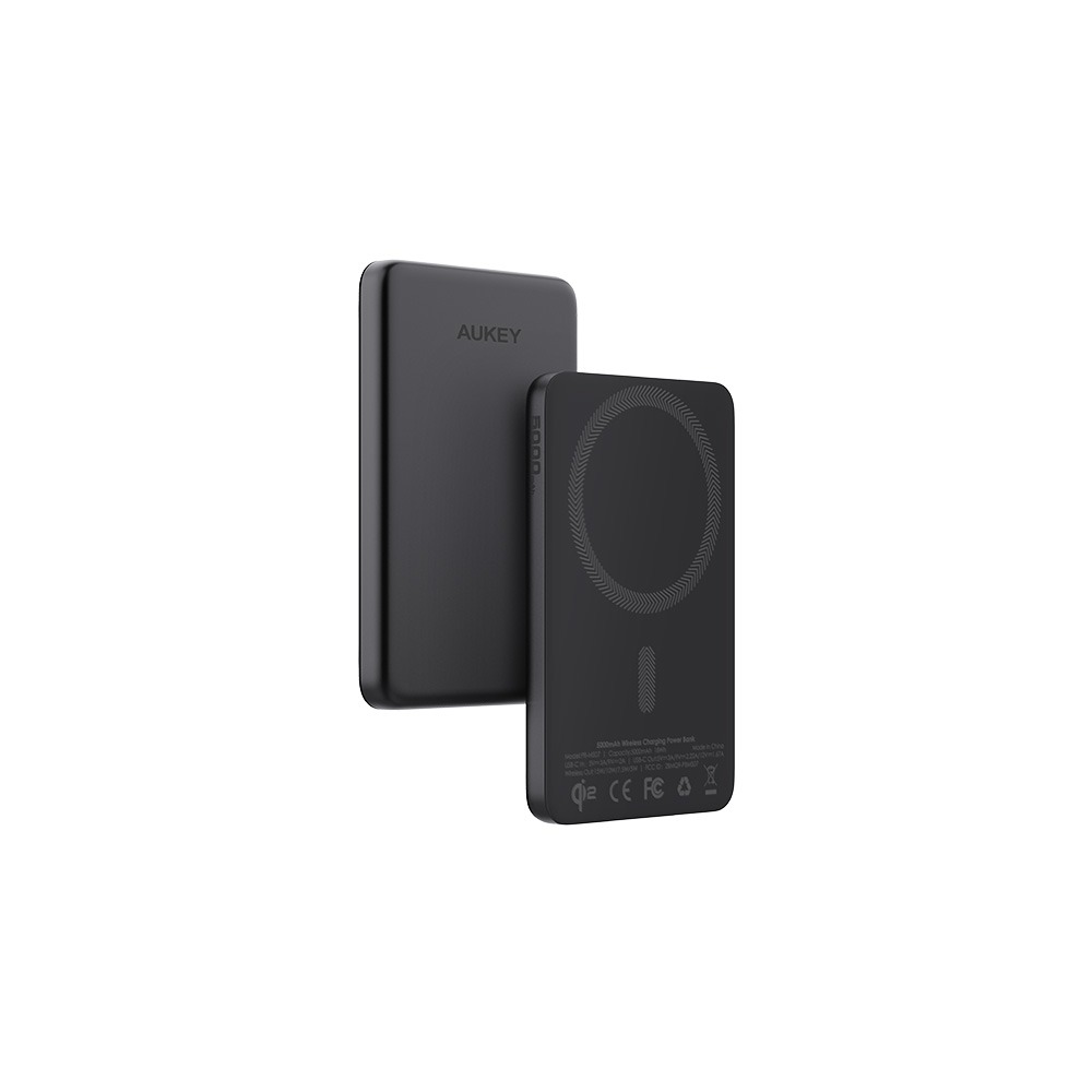 【現貨送快充頭】AUKEY MagFusion 5000mAh/10000mAh Qi2磁吸超薄行動電源 MS08/07-規格圖9