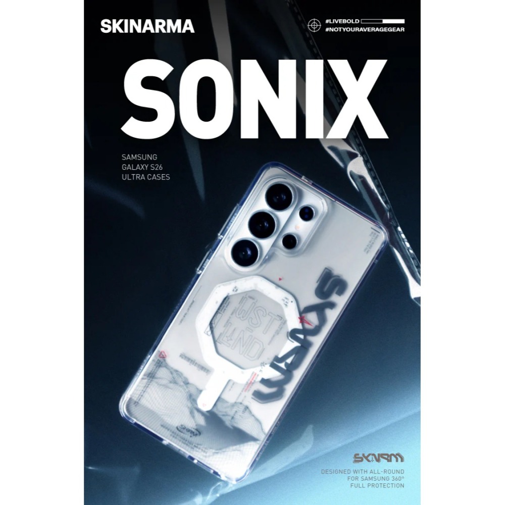 SKINARMA Sonix 荒原廢土/Saido 低調風格磁吸防摔手機殼 Galaxy S26 Ultra-細節圖2