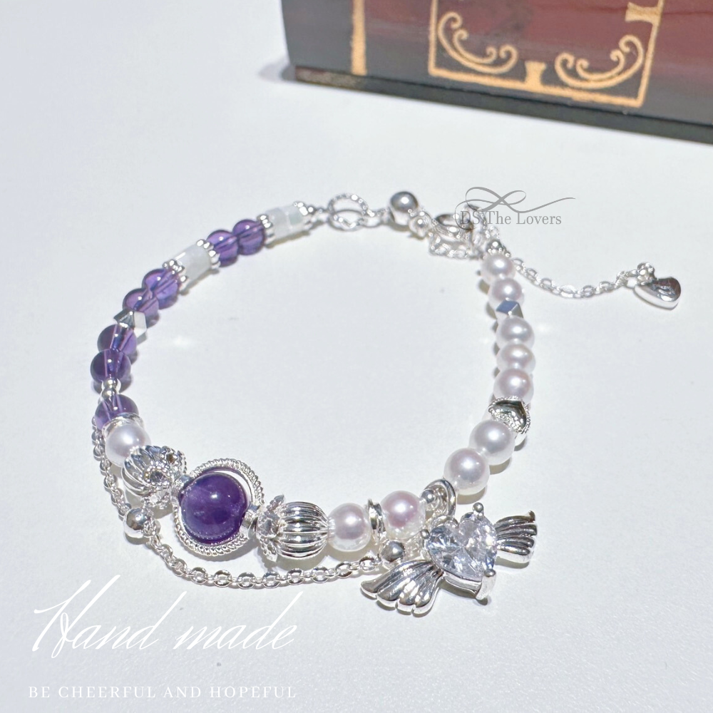 【紫韻星辰】天然珍珠 X 紫水晶手鍊