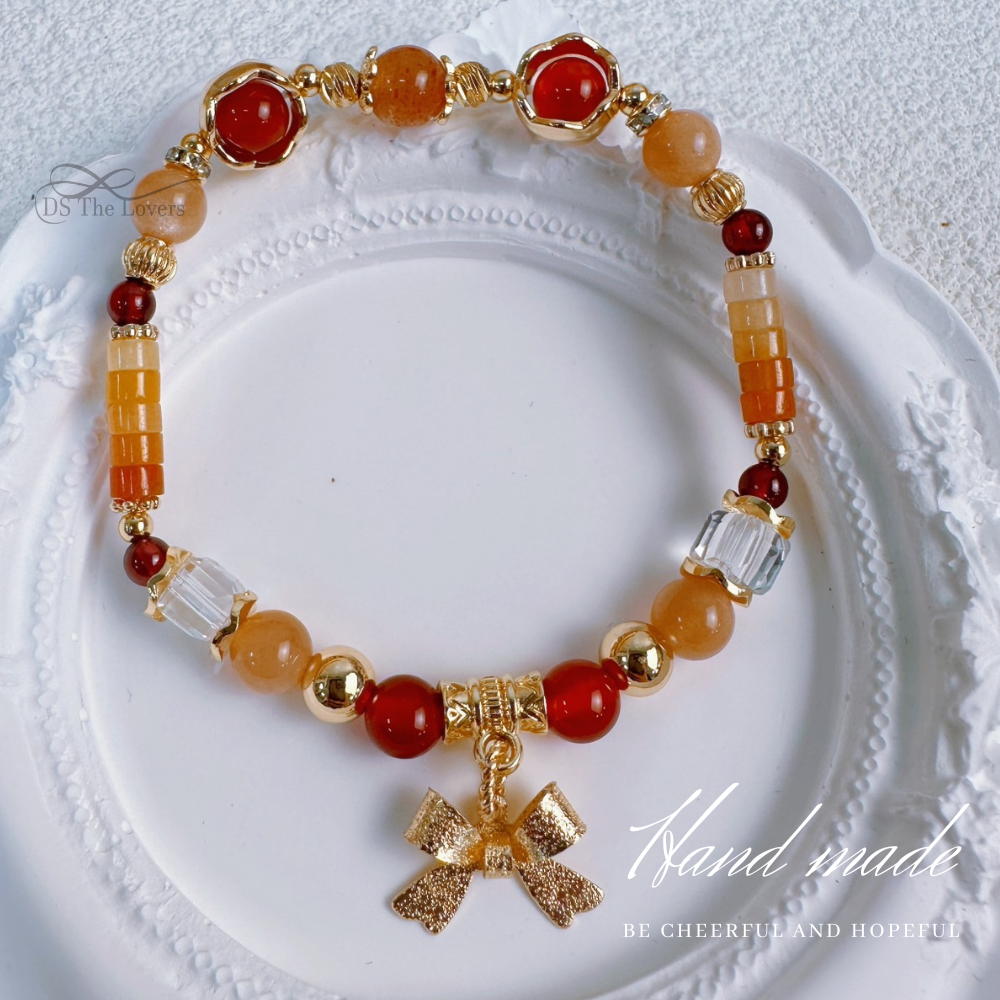 DS The Lovers 天然水晶設計款『璀璨暖陽』能量水晶手鍊-細節圖2