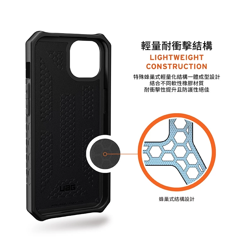UAG  iPhone13 14 12 11 SE2 Pro max頂極款 耐衝擊軍規保護殼 實色款全透款 經典款防摔殼-細節圖5