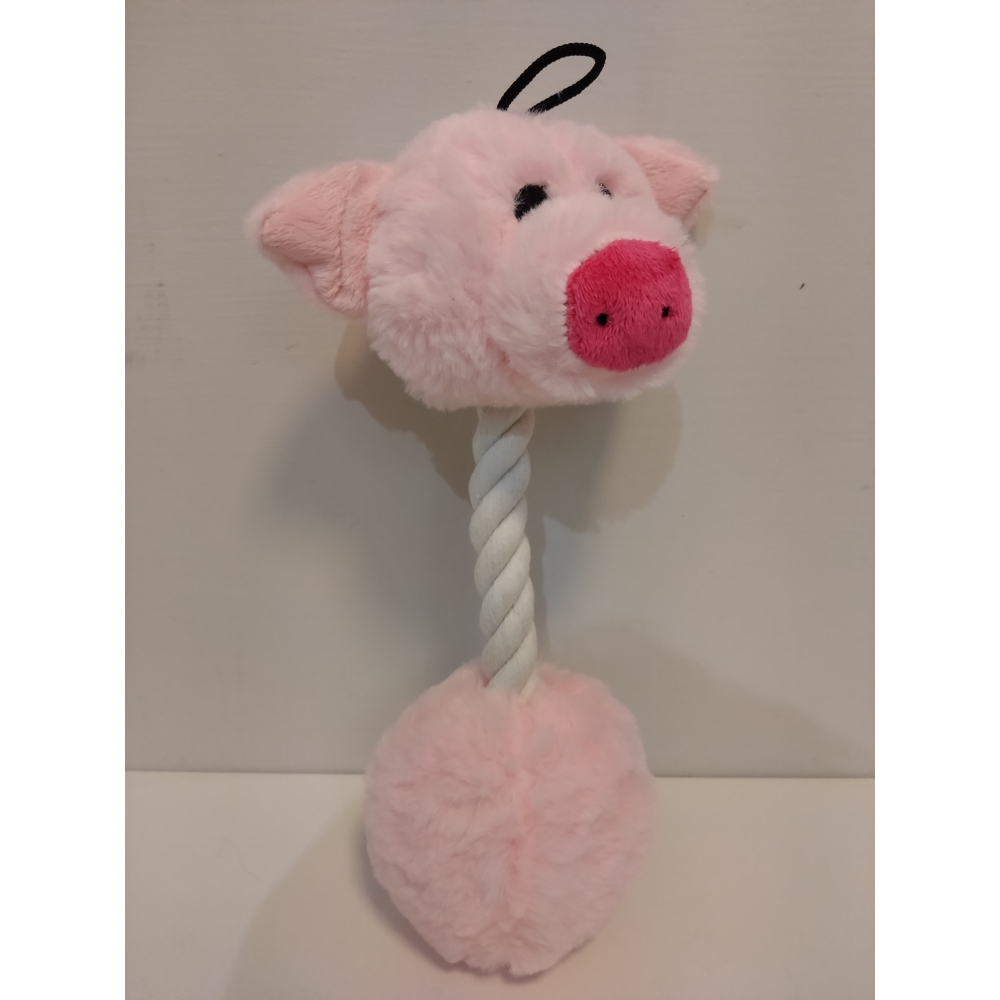 【毛孩玩具】狗狗解悶發聲玩具 粉紅豬造型 磨牙.互動.訓練-細節圖2