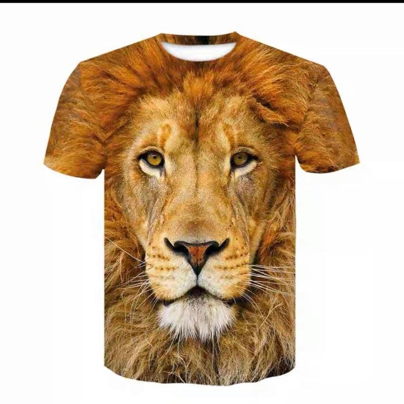 【YT Style】王者風範歐美經典衣服3D皇冠獅子短袖T恤男 買越多越優惠-細節圖3