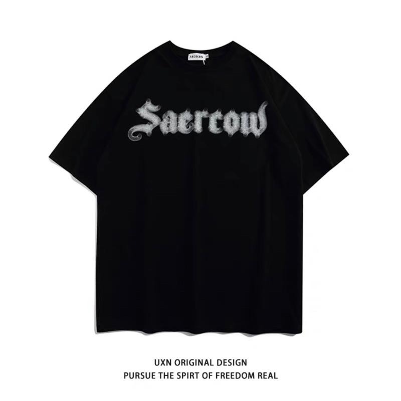 【YT Style】異形變種人字母印花短T 潮流 穿搭 寬鬆 短袖上衣 男女 情侶 多帶超優惠❗️-細節圖2