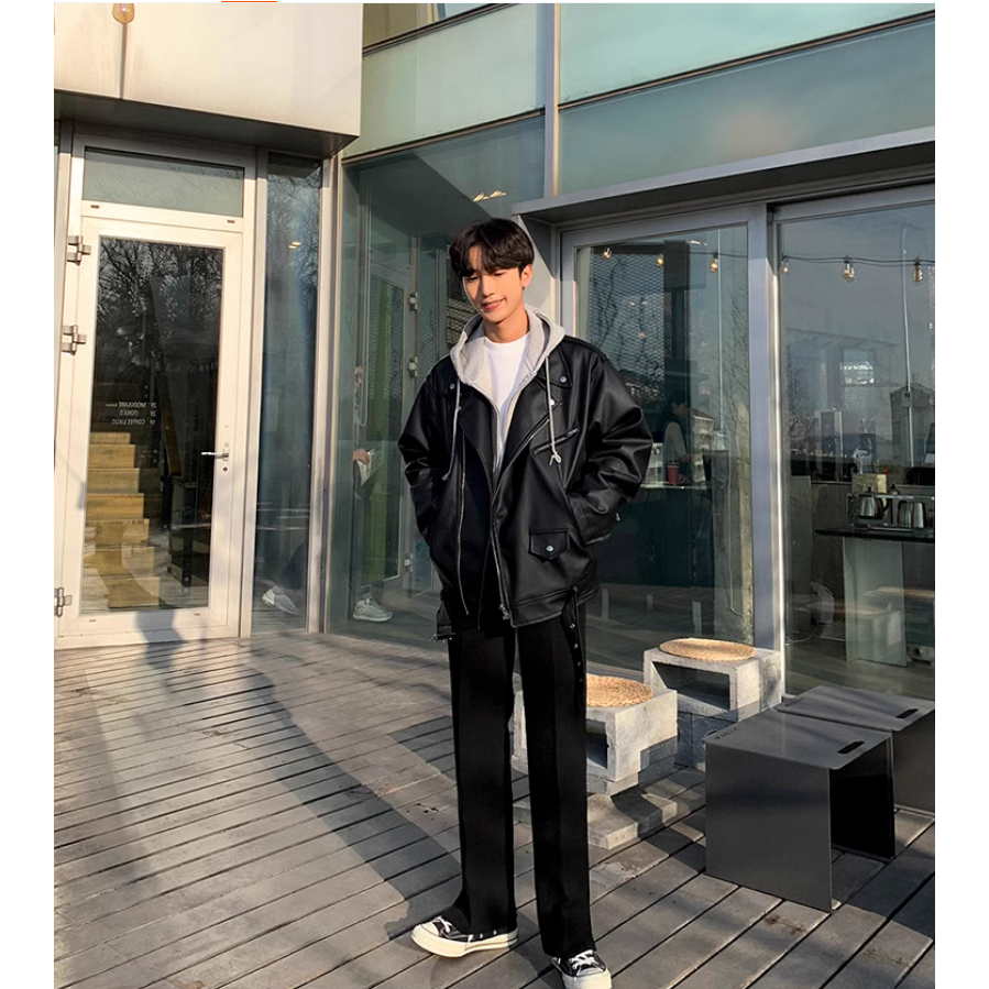 【YT Style】韓系連帽外套 懶人內刷毛厚磅連帽外套 棉質 連帽 棉外套 百搭 穿搭-細節圖3