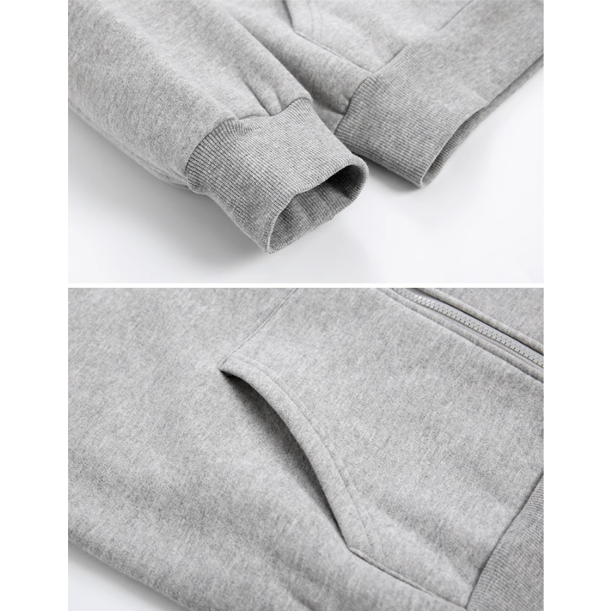 【YT Style】韓系連帽外套 懶人內刷毛厚磅連帽外套 棉質 連帽 棉外套 百搭 穿搭-細節圖8