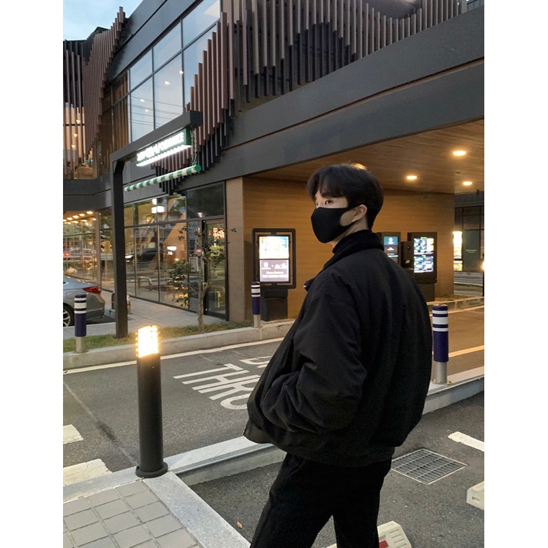 【YT SHOP】韓國｜🇰🇷｜男款｜加厚翻領棉襖外套 兩色-細節圖8