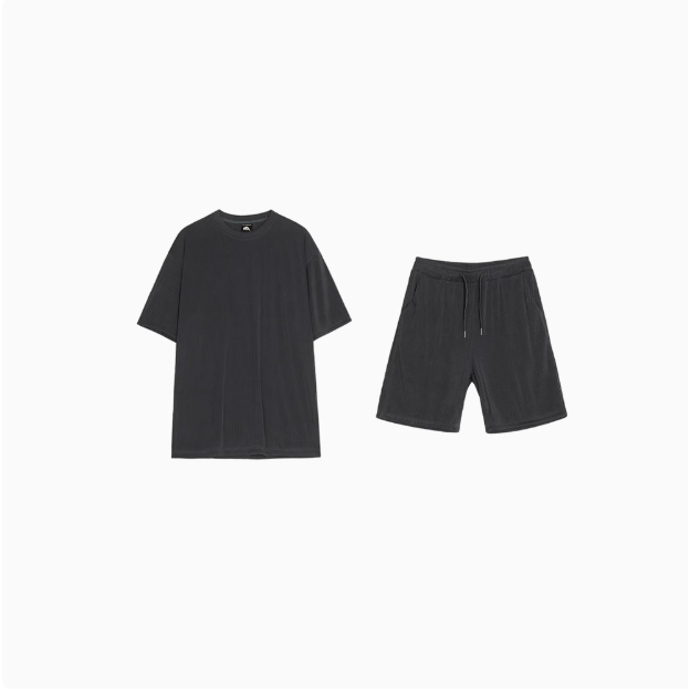 【YT SHOP】韓國 夏季 運動套裝 休閒 男士短袖 短褲 長褲 T恤 寬鬆 垂感 休閒褲 穿搭 韓系-細節圖5