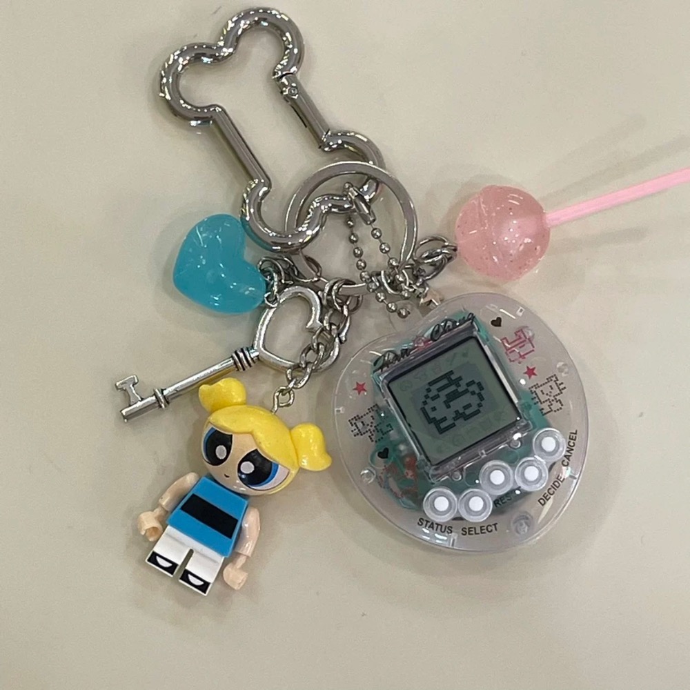 【YT SHOP】［數碼寵物蛋吊飾］可以玩‼️電子寵物蛋 寵物機 包包吊飾 情侶吊飾 鑰匙圈-規格圖4