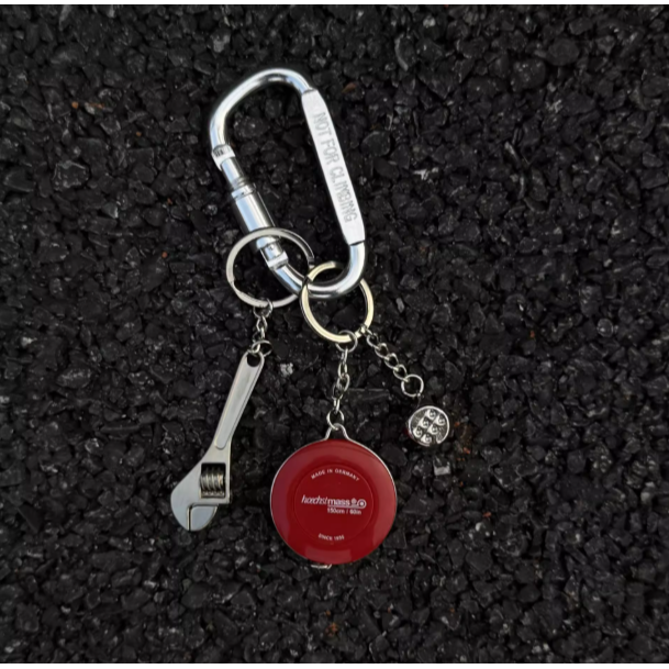 【YT SHOP】韓系D型扣捲尺Cleanfit鑰匙圈 褲飾 腰間配件扳手骰子掛件-規格圖4