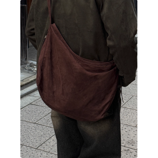 【YT SHOP】韓國｜🇰🇷｜麂皮肩側背包 托特包 側背包 皮革包 簡約 麂皮包 穿搭 時尚兩色-細節圖2