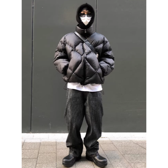 【YT SHOP】韓國｜🇰🇷｜菱格車縫羽絨外套｜保暖穿搭短版菱格車縫羽絨外套 潮流 修飾 韓系 修身-細節圖3