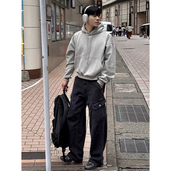 【YT SHOP】韓國｜🇰🇷｜男款｜美式 短版帽T 寬鬆 BOXY-細節圖2