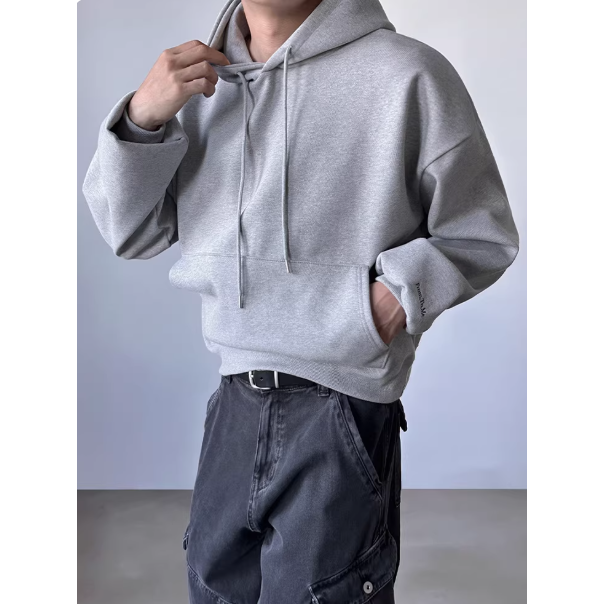 【YT SHOP】韓國｜🇰🇷｜男款｜美式 短版帽T 寬鬆 BOXY-細節圖3