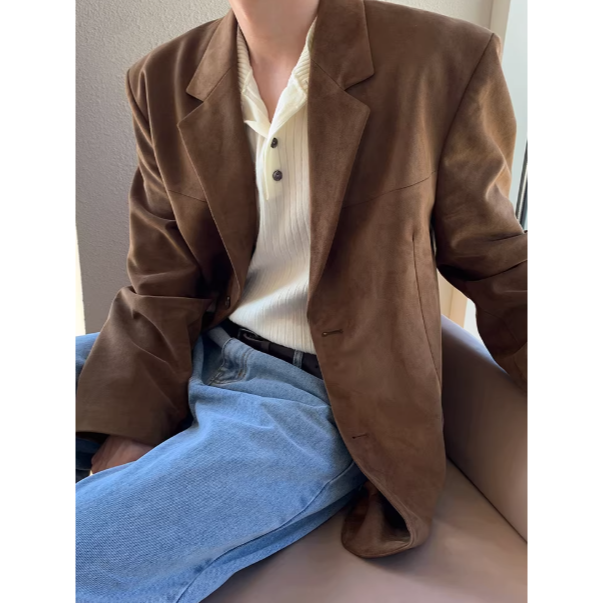 【YT SHOP】韓國｜🇰🇷｜男款｜高級感休閒西裝男士 西裝外套-規格圖5