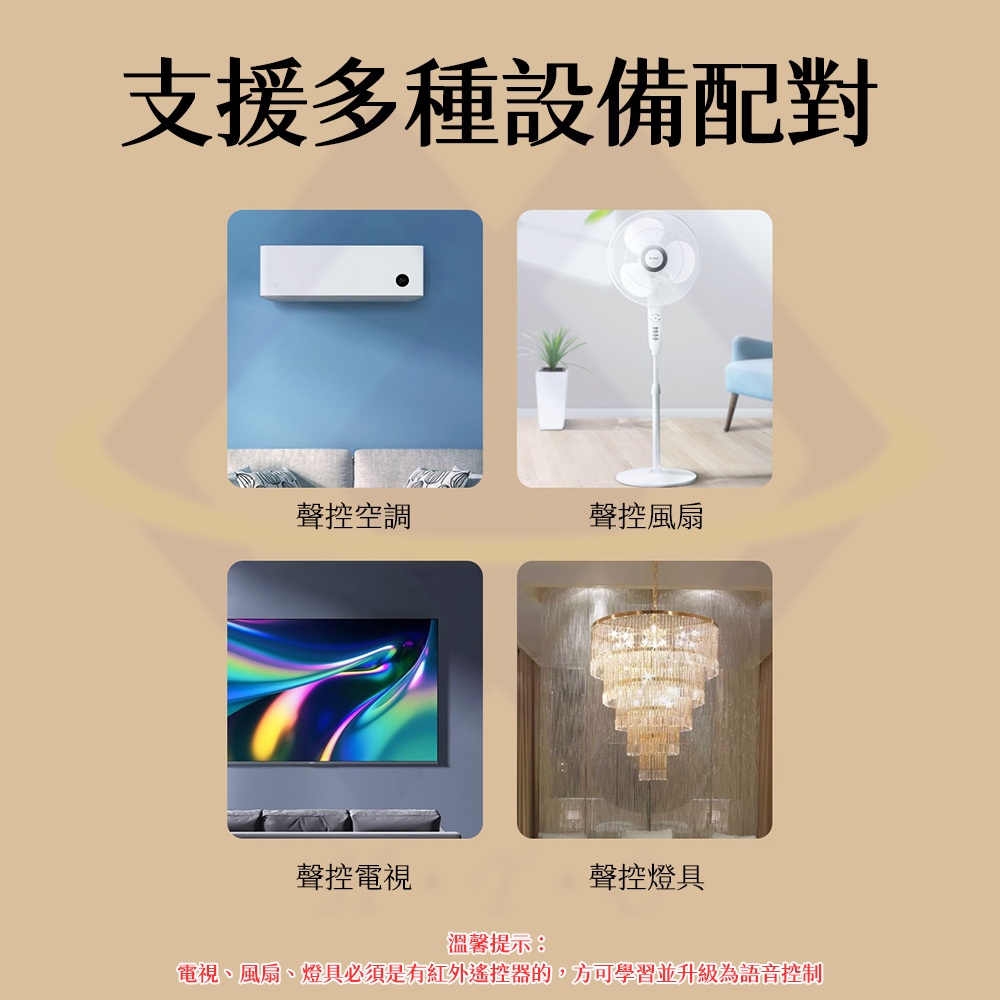 【禾統】台灣現貨 聲控空調智慧小夜燈 夜燈 AI智能 通用家電風扇 紅外聲控  空調伴侶 聲控夜燈-細節圖7