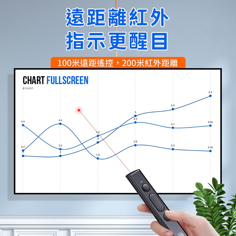 【禾統】Q101紅光簡報筆 雷射筆 翻頁筆 PPT遙控筆 講課筆-細節圖4