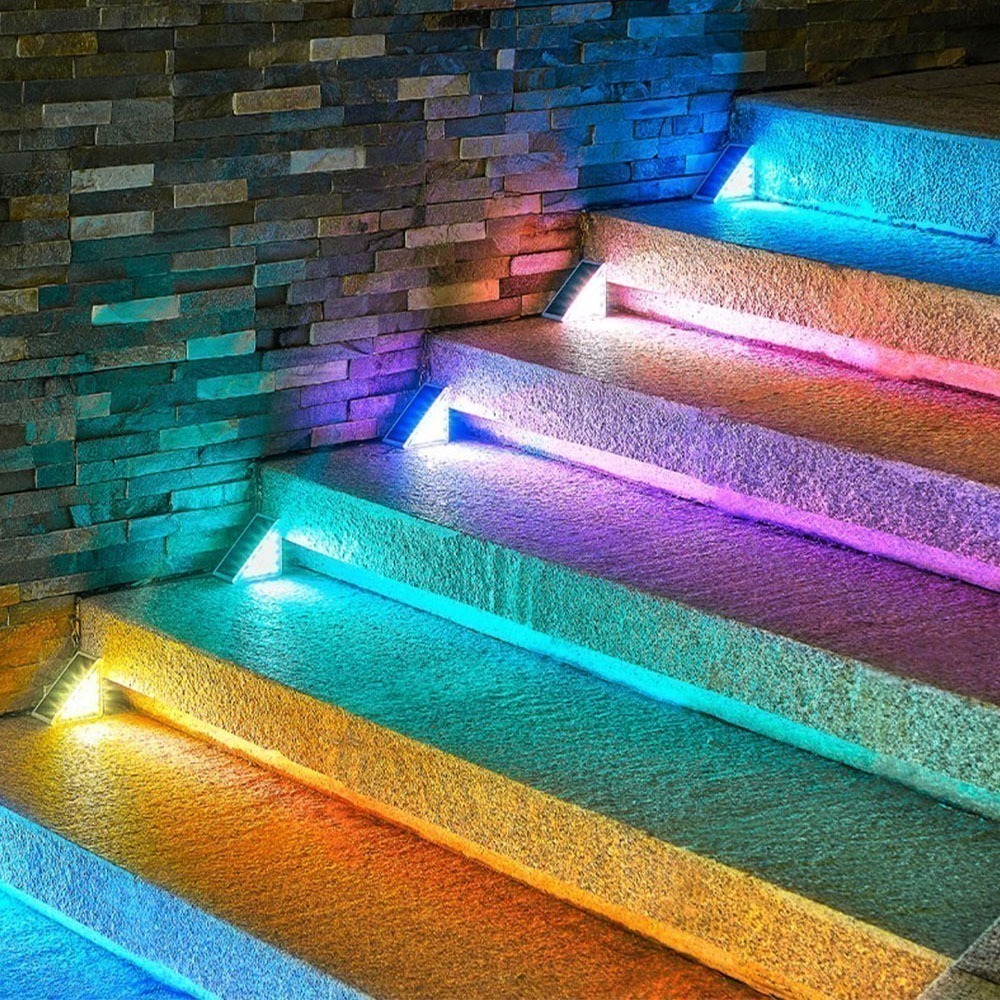 【禾統】太陽能階梯燈 太陽能燈 階梯燈 樓梯燈 台階燈 led樓梯燈 陽檯燈 戶外庭園燈 庭園燈 欄桿燈-細節圖9